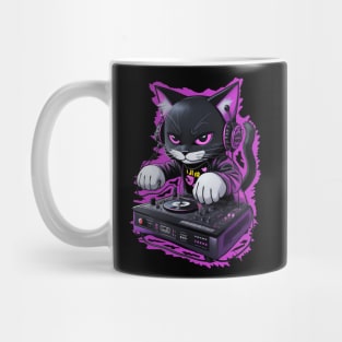 Rave DJ Cat Mug